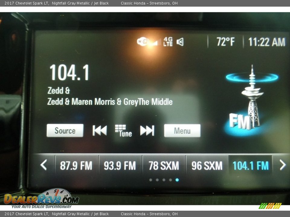 2017 Chevrolet Spark LT Nightfall Gray Metallic / Jet Black Photo #25