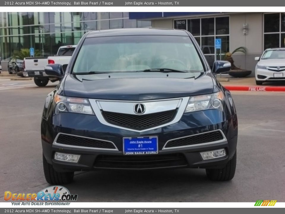 2012 Acura MDX SH-AWD Technology Bali Blue Pearl / Taupe Photo #2