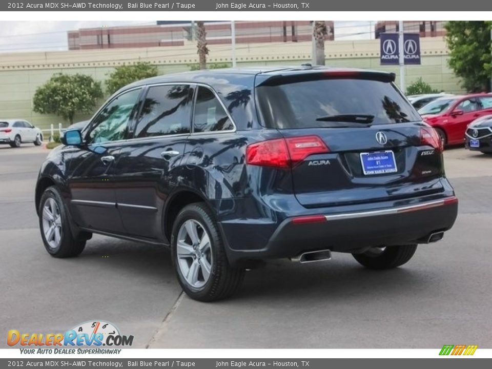 2012 Acura MDX SH-AWD Technology Bali Blue Pearl / Taupe Photo #5