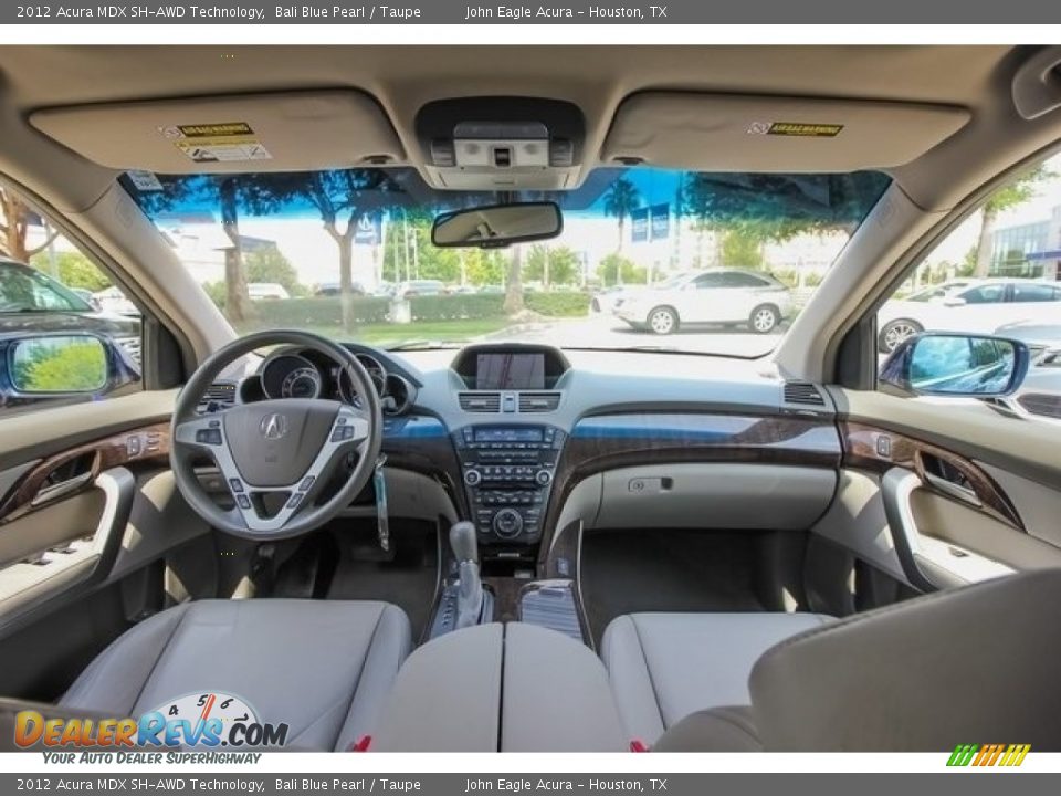 2012 Acura MDX SH-AWD Technology Bali Blue Pearl / Taupe Photo #9