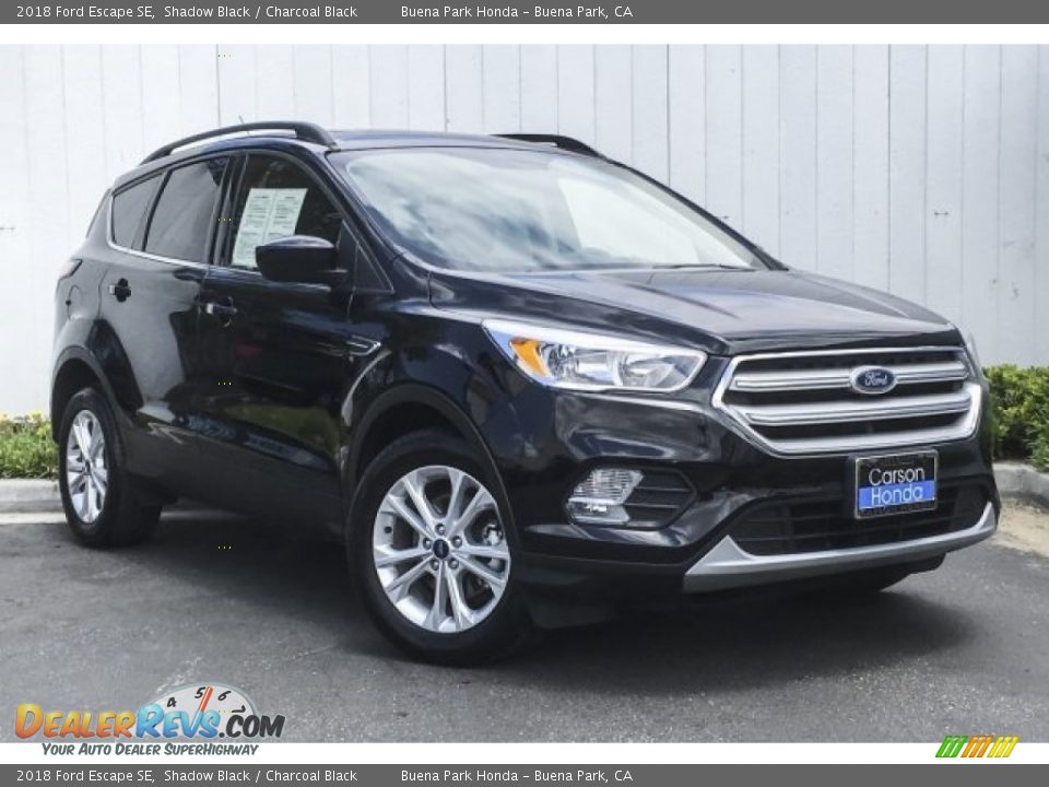 2018 Ford Escape SE Shadow Black / Charcoal Black Photo #12