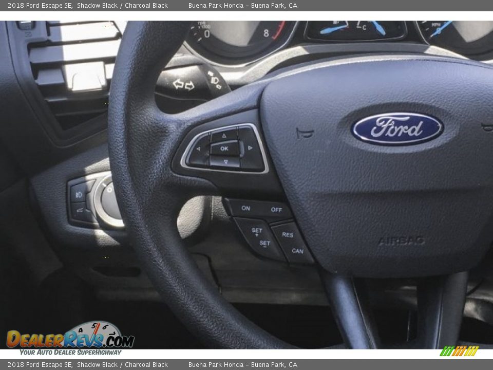 2018 Ford Escape SE Shadow Black / Charcoal Black Photo #18