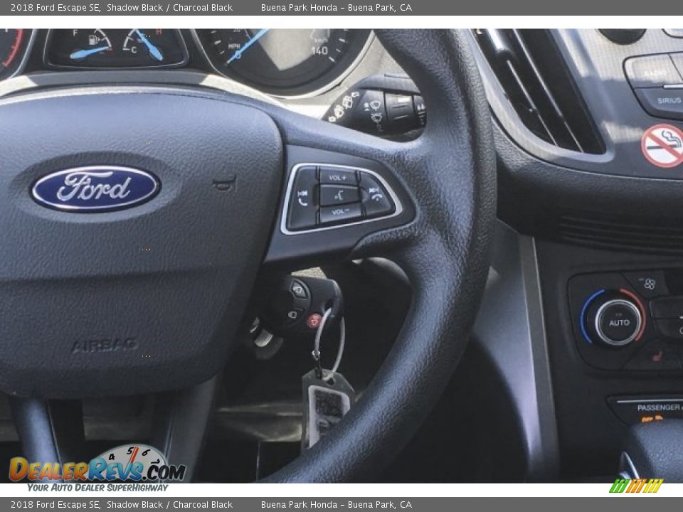 2018 Ford Escape SE Shadow Black / Charcoal Black Photo #19