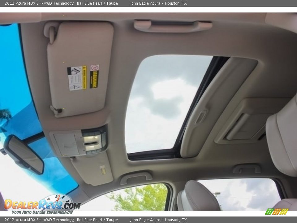 2012 Acura MDX SH-AWD Technology Bali Blue Pearl / Taupe Photo #17