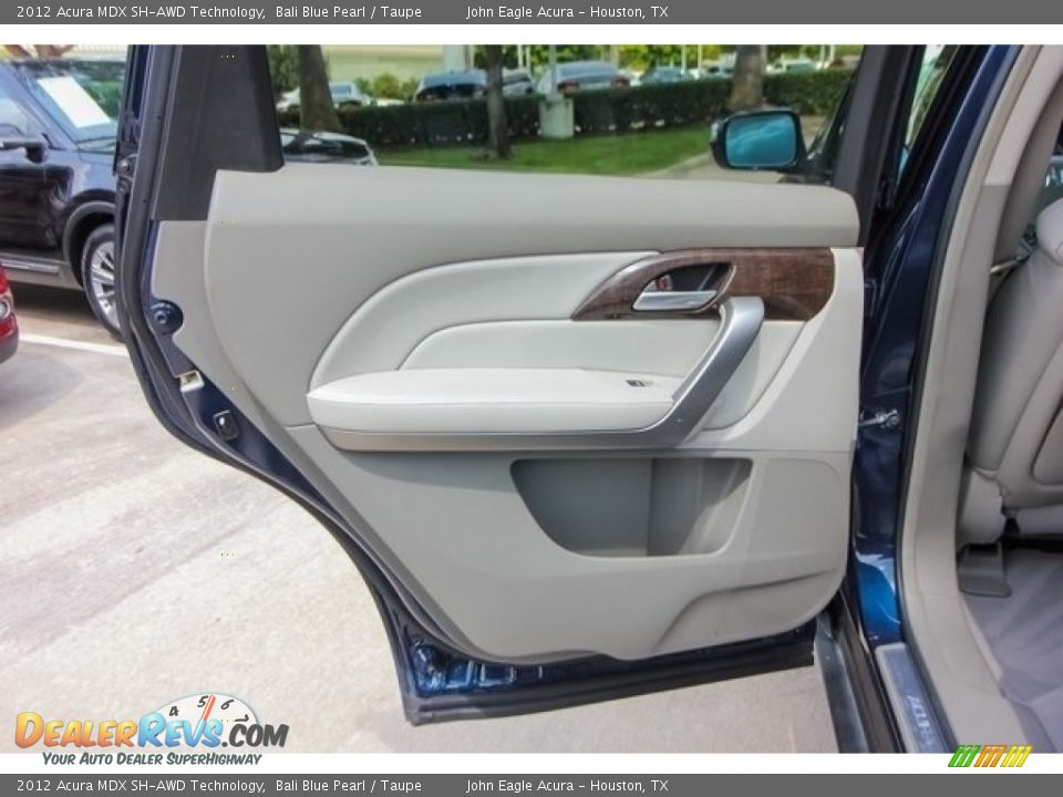 2012 Acura MDX SH-AWD Technology Bali Blue Pearl / Taupe Photo #20