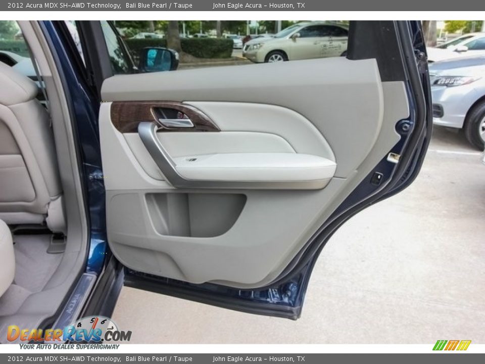 2012 Acura MDX SH-AWD Technology Bali Blue Pearl / Taupe Photo #25