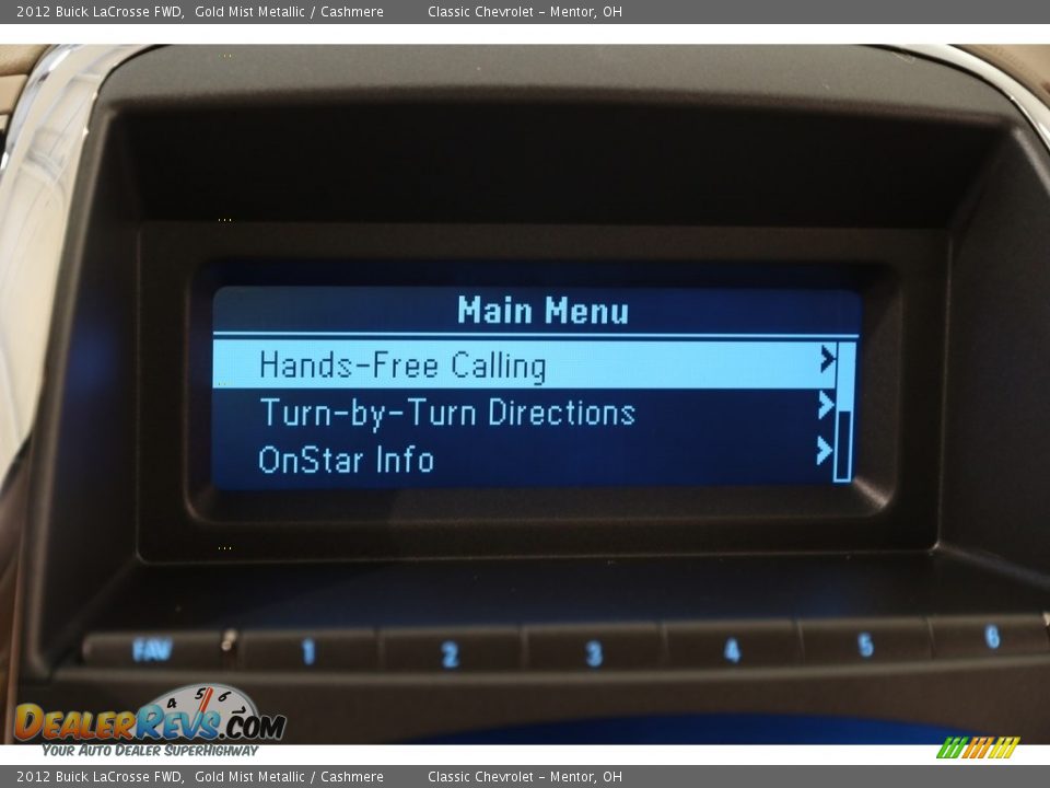 2012 Buick LaCrosse FWD Gold Mist Metallic / Cashmere Photo #10