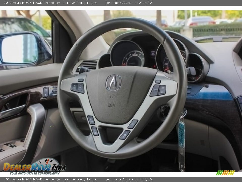 2012 Acura MDX SH-AWD Technology Bali Blue Pearl / Taupe Photo #31