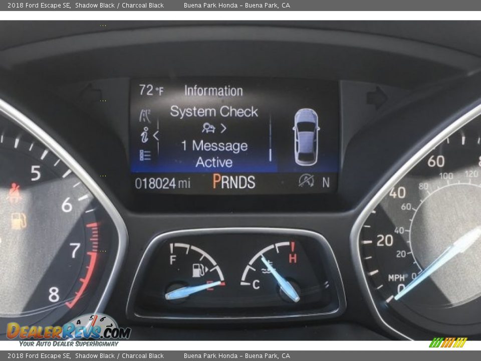 2018 Ford Escape SE Shadow Black / Charcoal Black Photo #34