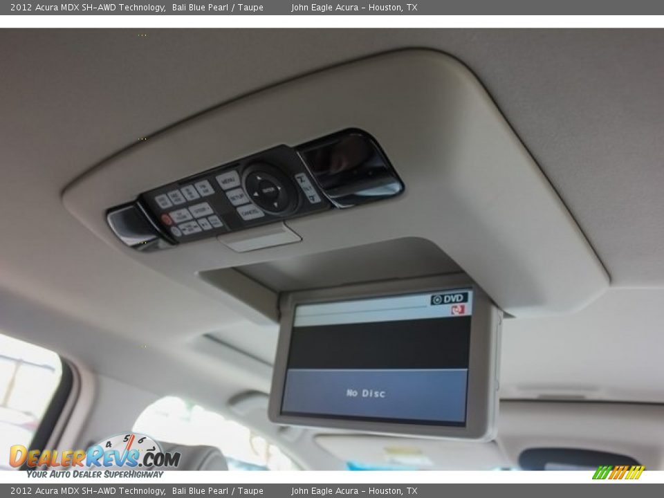 2012 Acura MDX SH-AWD Technology Bali Blue Pearl / Taupe Photo #36