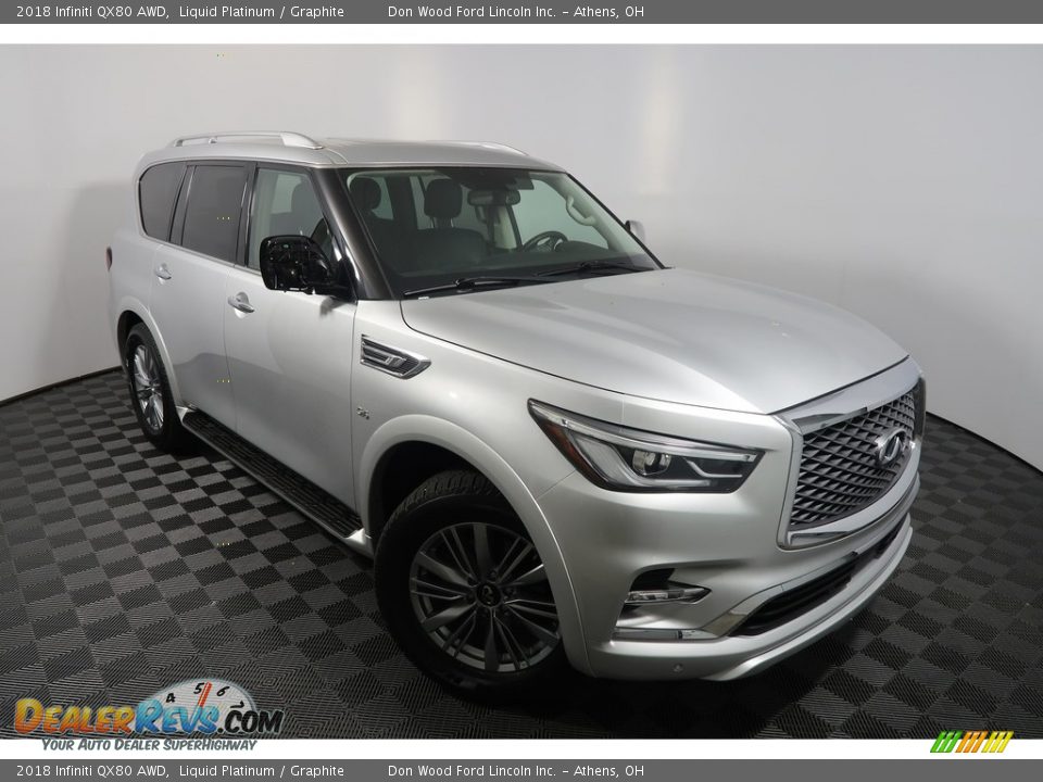 Front 3/4 View of 2018 Infiniti QX80 AWD Photo #2