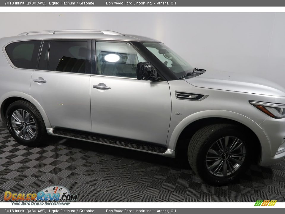 2018 Infiniti QX80 AWD Liquid Platinum / Graphite Photo #6