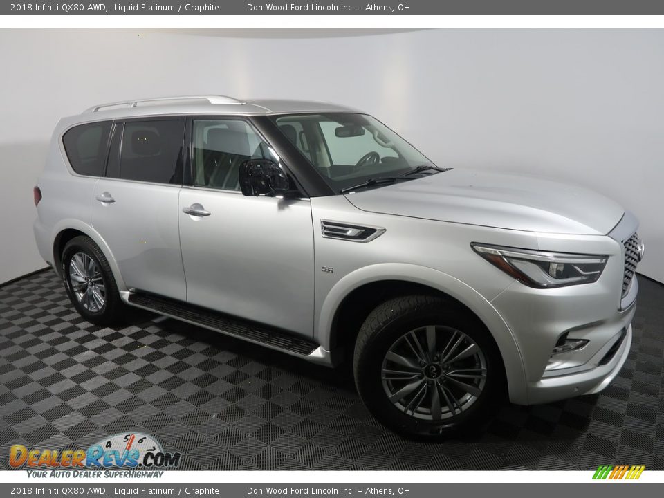 Liquid Platinum 2018 Infiniti QX80 AWD Photo #7
