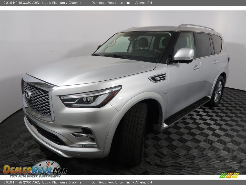 2018 Infiniti QX80 AWD Liquid Platinum / Graphite Photo #9