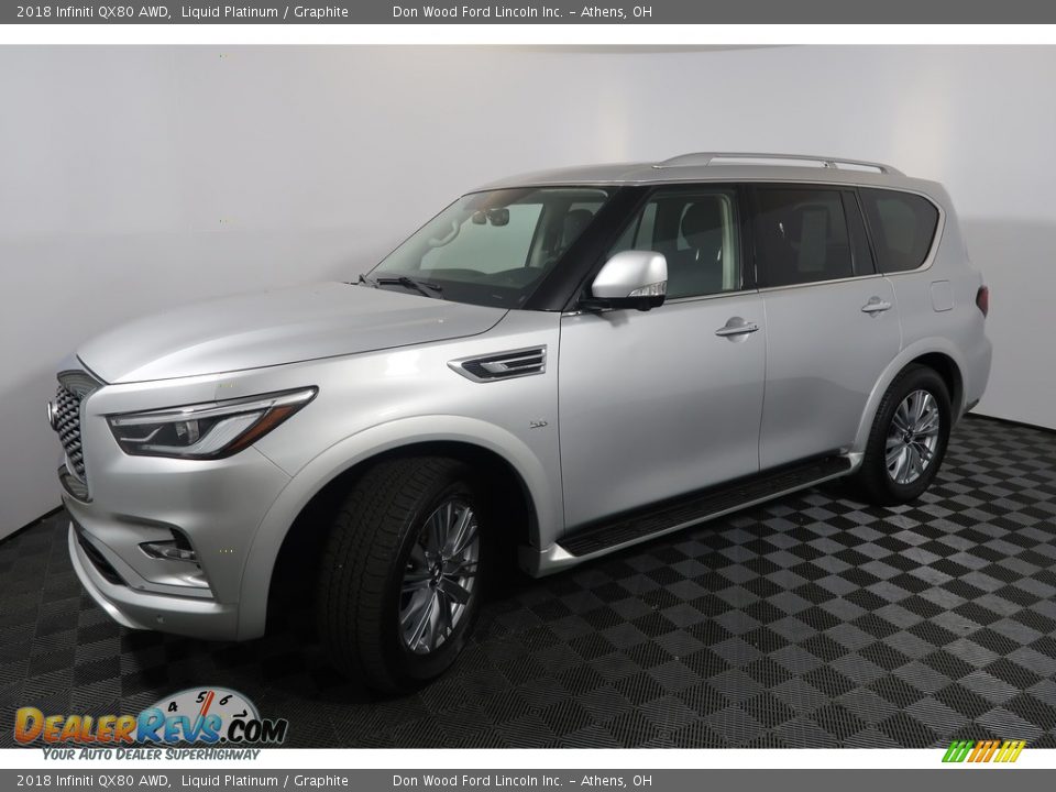 2018 Infiniti QX80 AWD Liquid Platinum / Graphite Photo #10
