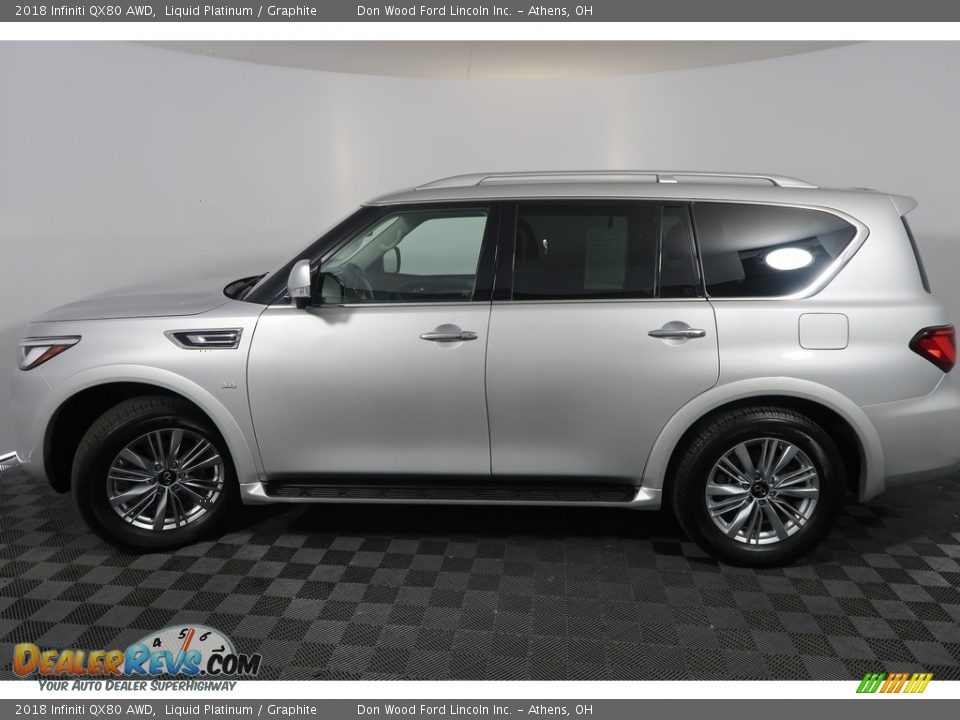 2018 Infiniti QX80 AWD Liquid Platinum / Graphite Photo #11