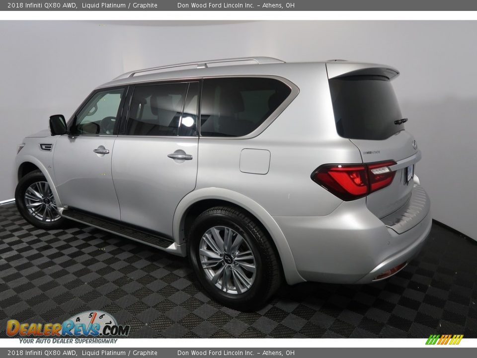 2018 Infiniti QX80 AWD Liquid Platinum / Graphite Photo #12