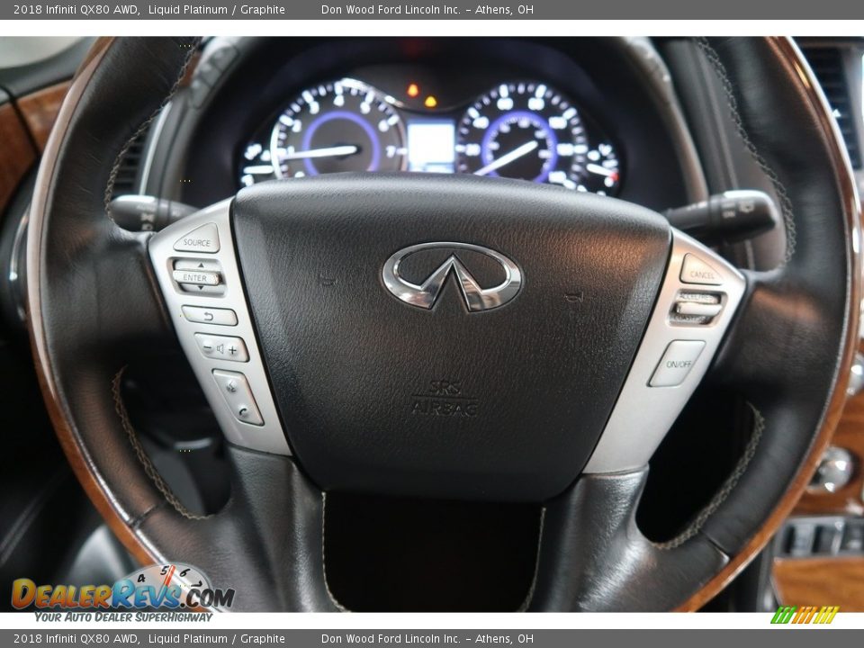 2018 Infiniti QX80 AWD Steering Wheel Photo #17