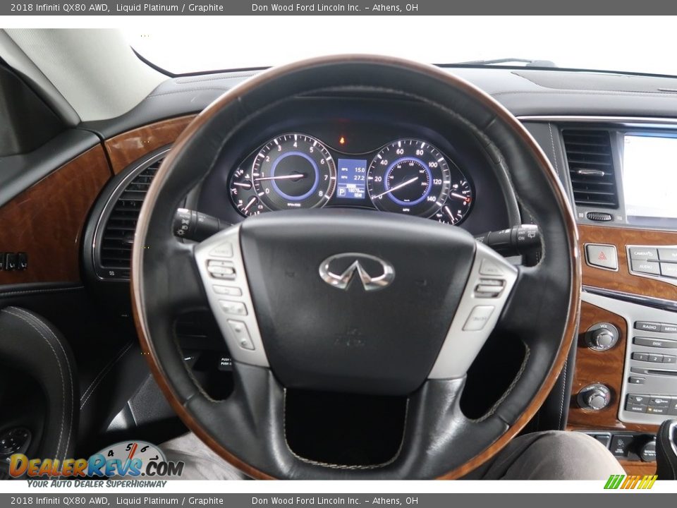 2018 Infiniti QX80 AWD Liquid Platinum / Graphite Photo #19