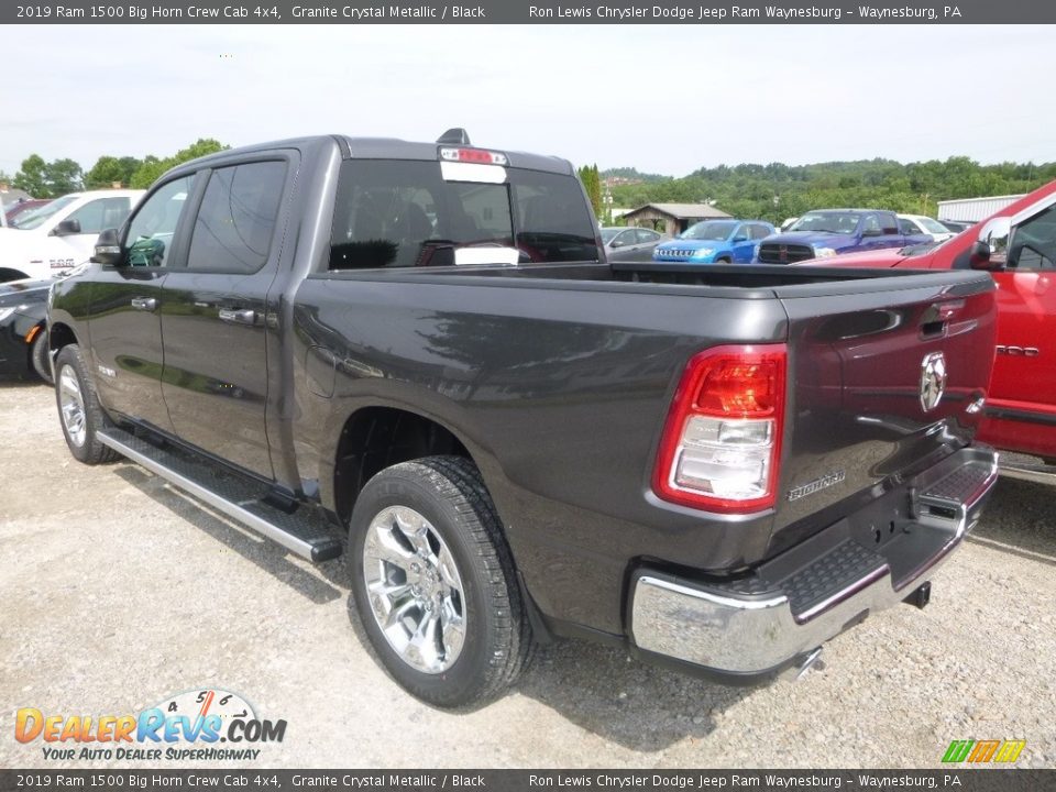 2019 Ram 1500 Big Horn Crew Cab 4x4 Granite Crystal Metallic / Black Photo #3