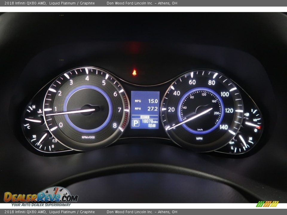 2018 Infiniti QX80 AWD Liquid Platinum / Graphite Photo #21
