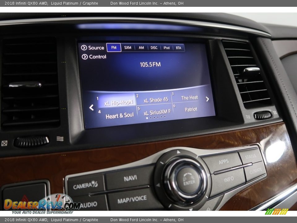 2018 Infiniti QX80 AWD Liquid Platinum / Graphite Photo #23