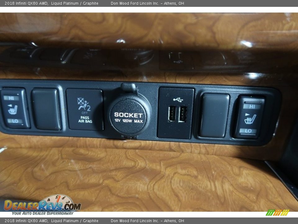 2018 Infiniti QX80 AWD Liquid Platinum / Graphite Photo #27