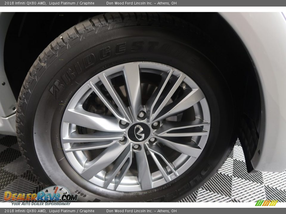 2018 Infiniti QX80 AWD Liquid Platinum / Graphite Photo #29