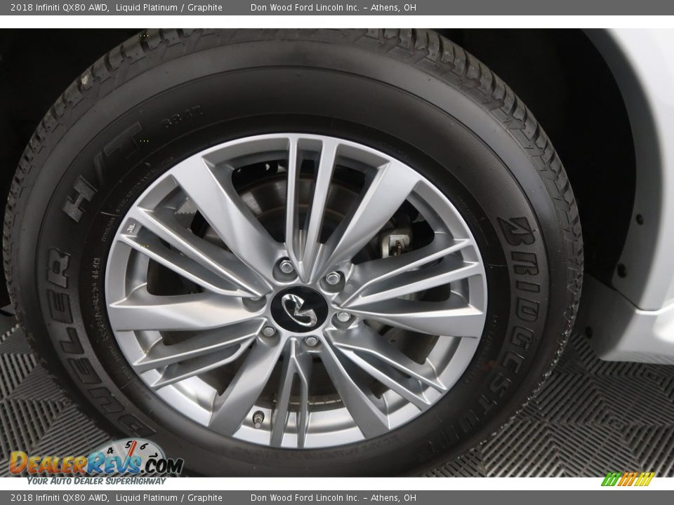 2018 Infiniti QX80 AWD Liquid Platinum / Graphite Photo #30