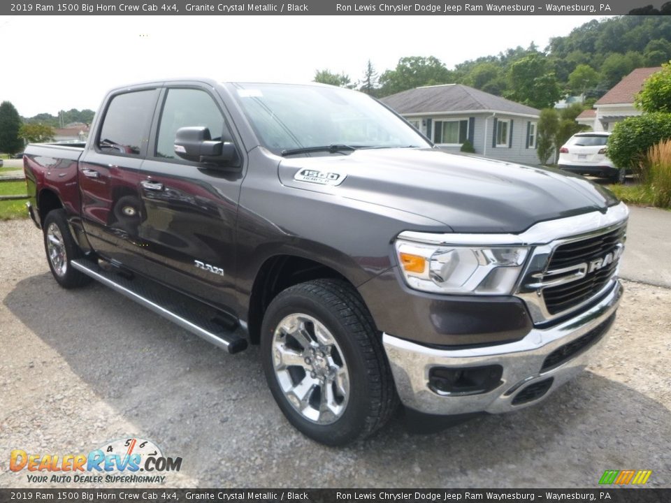 2019 Ram 1500 Big Horn Crew Cab 4x4 Granite Crystal Metallic / Black Photo #6