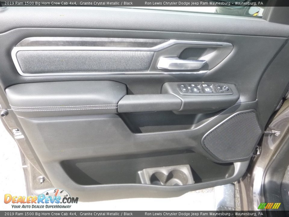 2019 Ram 1500 Big Horn Crew Cab 4x4 Granite Crystal Metallic / Black Photo #13