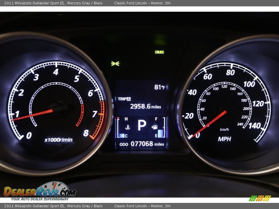 2011 Mitsubishi Outlander Sport ES Mercury Gray / Black Photo #7