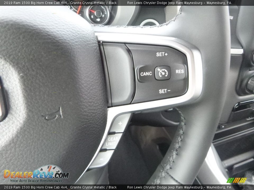 2019 Ram 1500 Big Horn Crew Cab 4x4 Granite Crystal Metallic / Black Photo #19