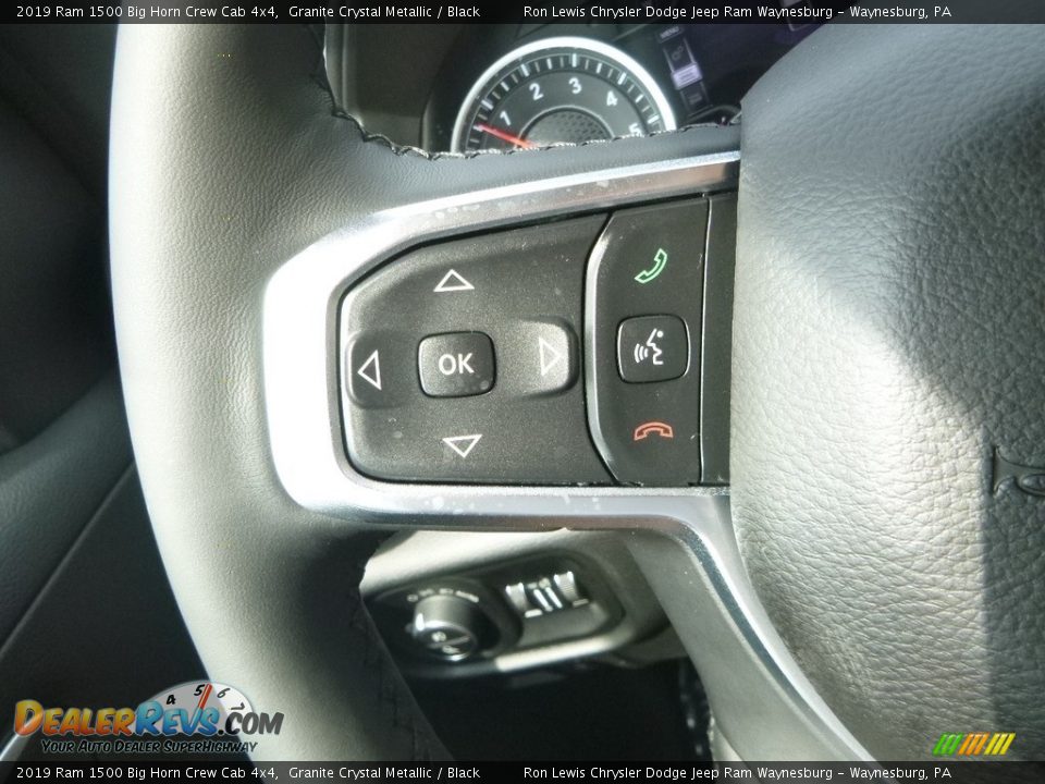 2019 Ram 1500 Big Horn Crew Cab 4x4 Granite Crystal Metallic / Black Photo #20