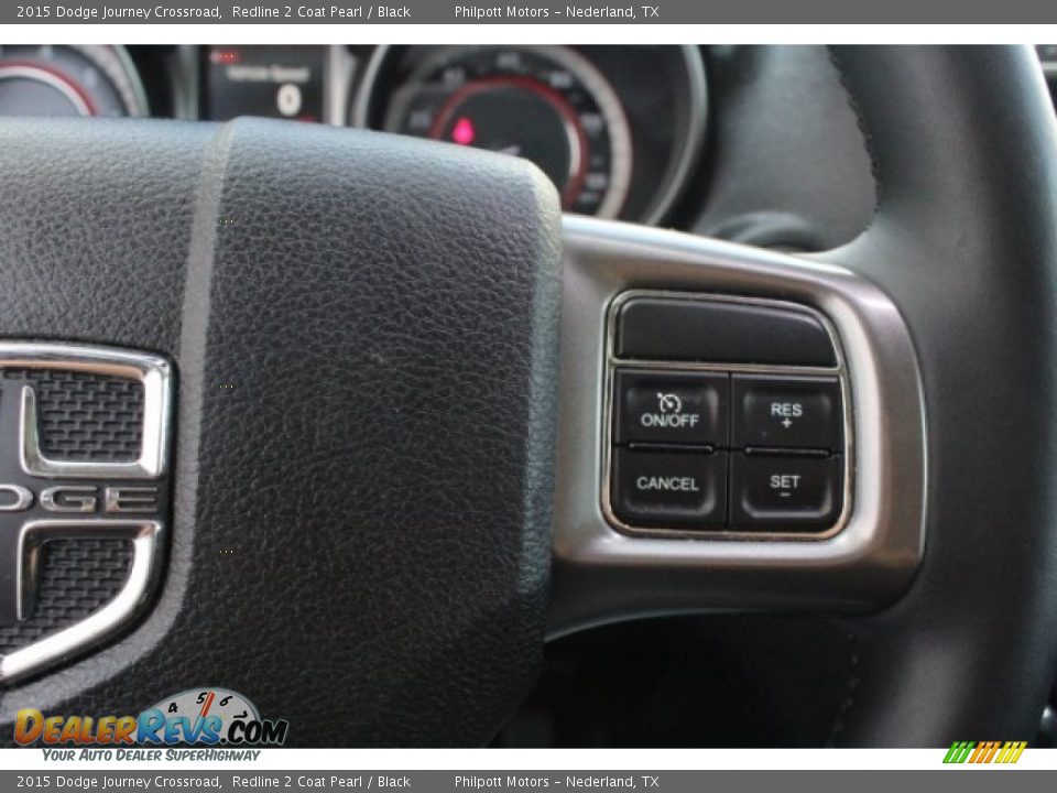 2015 Dodge Journey Crossroad Redline 2 Coat Pearl / Black Photo #22
