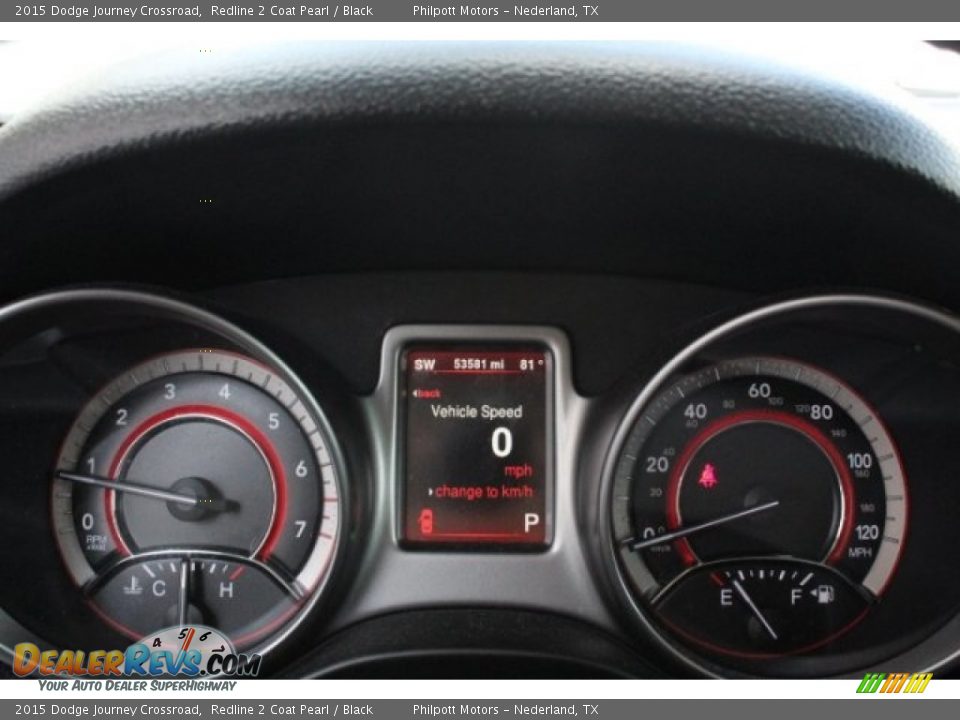 2015 Dodge Journey Crossroad Redline 2 Coat Pearl / Black Photo #23