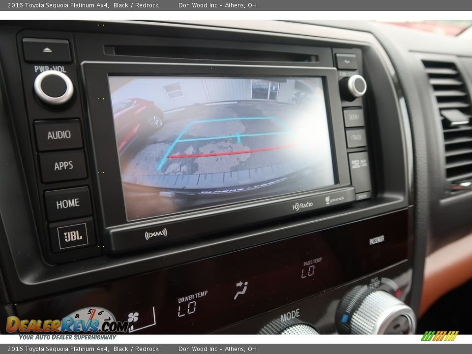 2016 Toyota Sequoia Platinum 4x4 Black / Redrock Photo #3