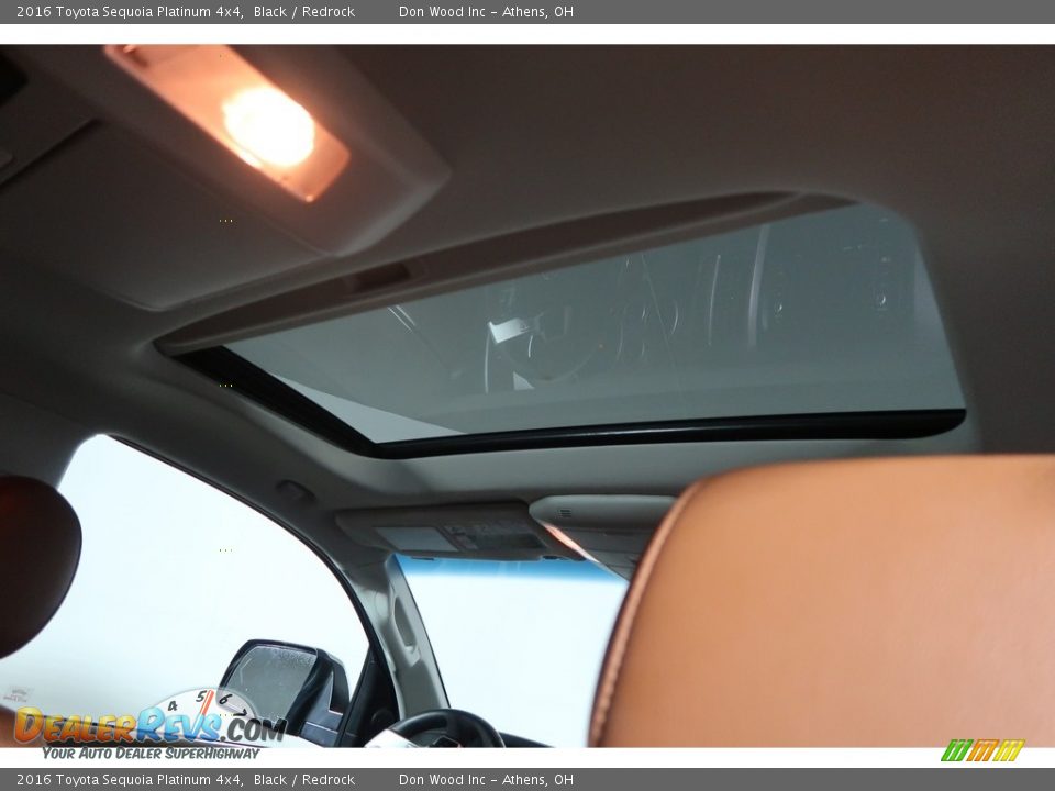 2016 Toyota Sequoia Platinum 4x4 Black / Redrock Photo #5