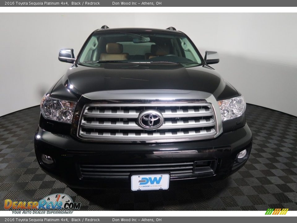 2016 Toyota Sequoia Platinum 4x4 Black / Redrock Photo #9