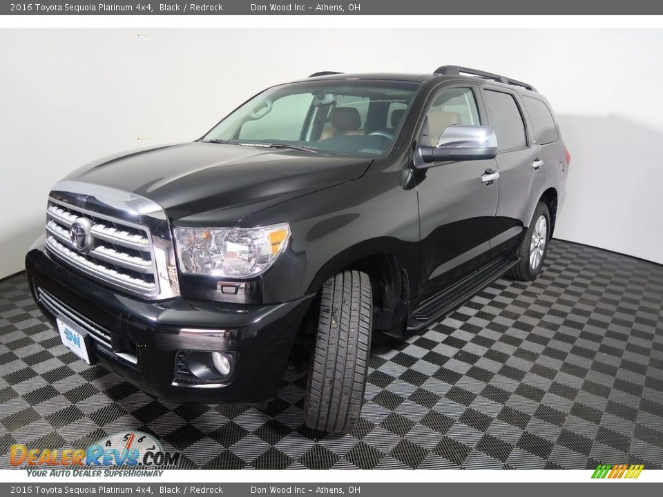 2016 Toyota Sequoia Platinum 4x4 Black / Redrock Photo #10