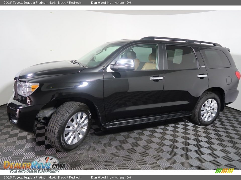 2016 Toyota Sequoia Platinum 4x4 Black / Redrock Photo #11