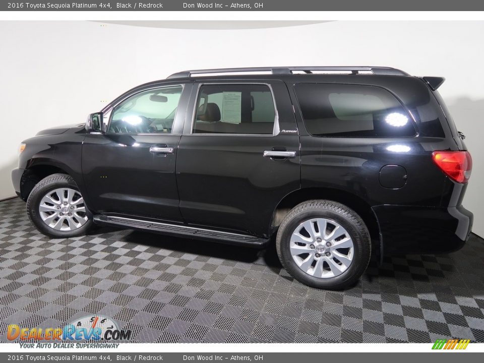 2016 Toyota Sequoia Platinum 4x4 Black / Redrock Photo #12