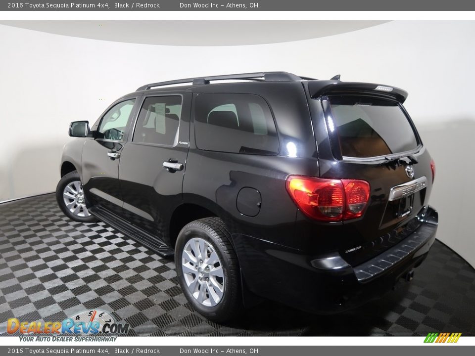 2016 Toyota Sequoia Platinum 4x4 Black / Redrock Photo #13