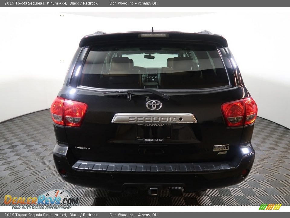 2016 Toyota Sequoia Platinum 4x4 Black / Redrock Photo #14