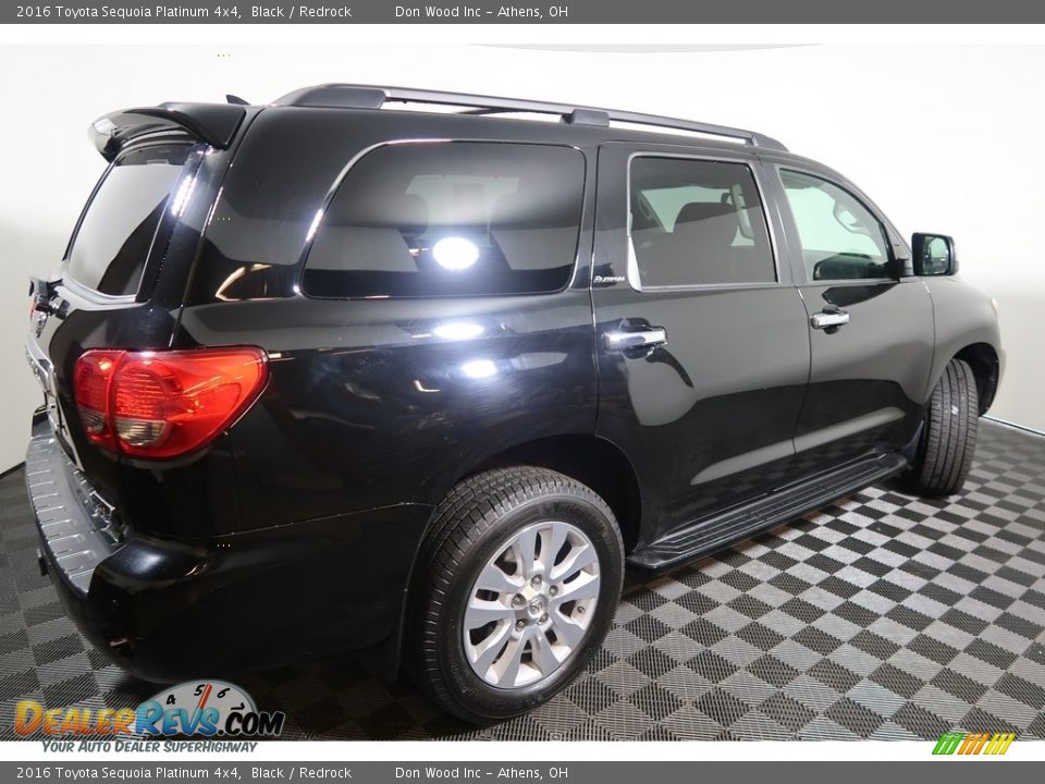 2016 Toyota Sequoia Platinum 4x4 Black / Redrock Photo #16