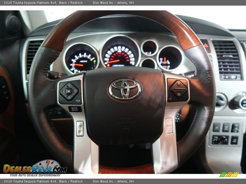 2016 Toyota Sequoia Platinum 4x4 Black / Redrock Photo #18