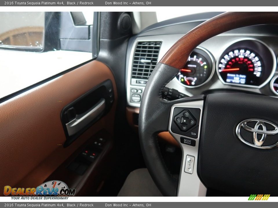 2016 Toyota Sequoia Platinum 4x4 Black / Redrock Photo #19