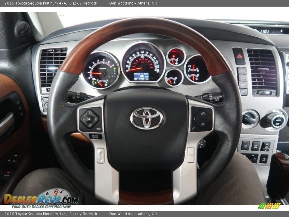 2016 Toyota Sequoia Platinum 4x4 Black / Redrock Photo #20