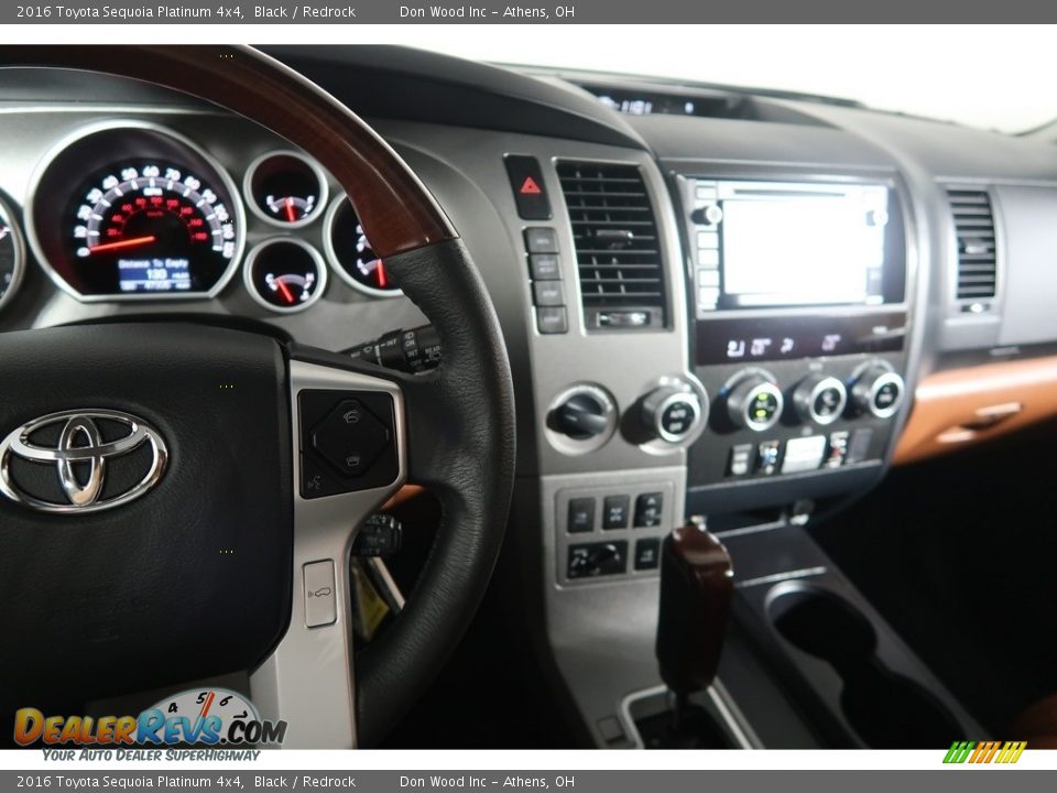2016 Toyota Sequoia Platinum 4x4 Black / Redrock Photo #21