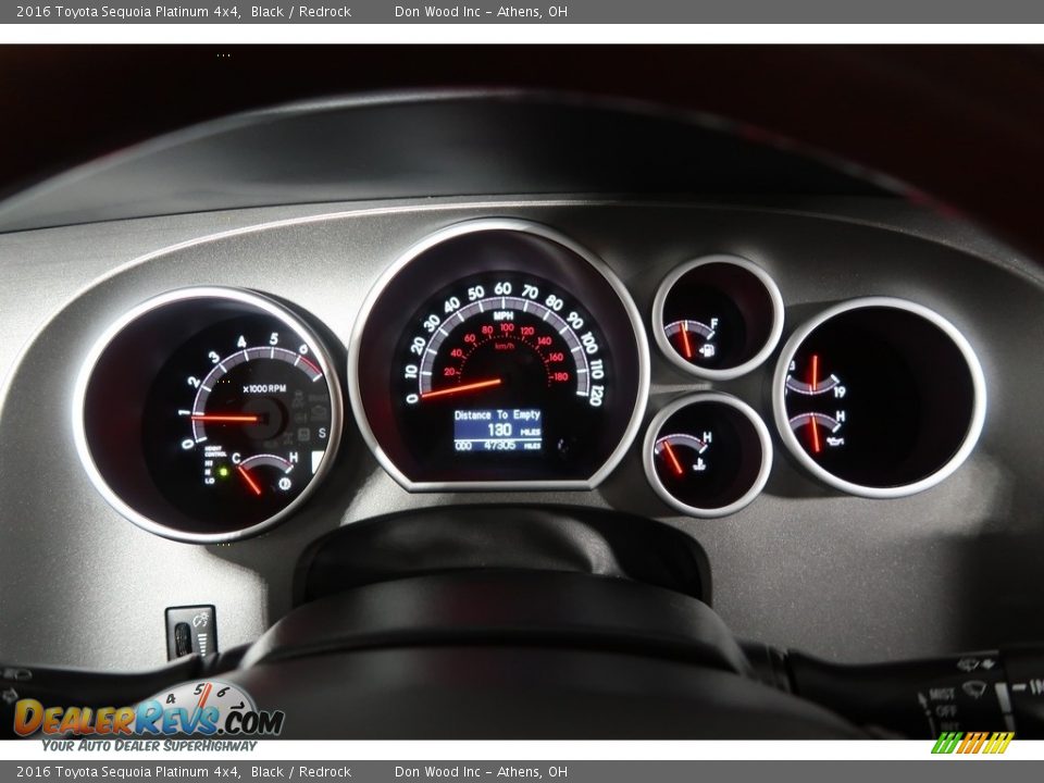 2016 Toyota Sequoia Platinum 4x4 Black / Redrock Photo #22